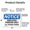 Signmission Employee Parking Only All Others Towed OSHA Notice Sign, Plastic, 24in W x 18in L, 2PK OS-2PACK-NS-P-1824-L-11956 - alternate 2